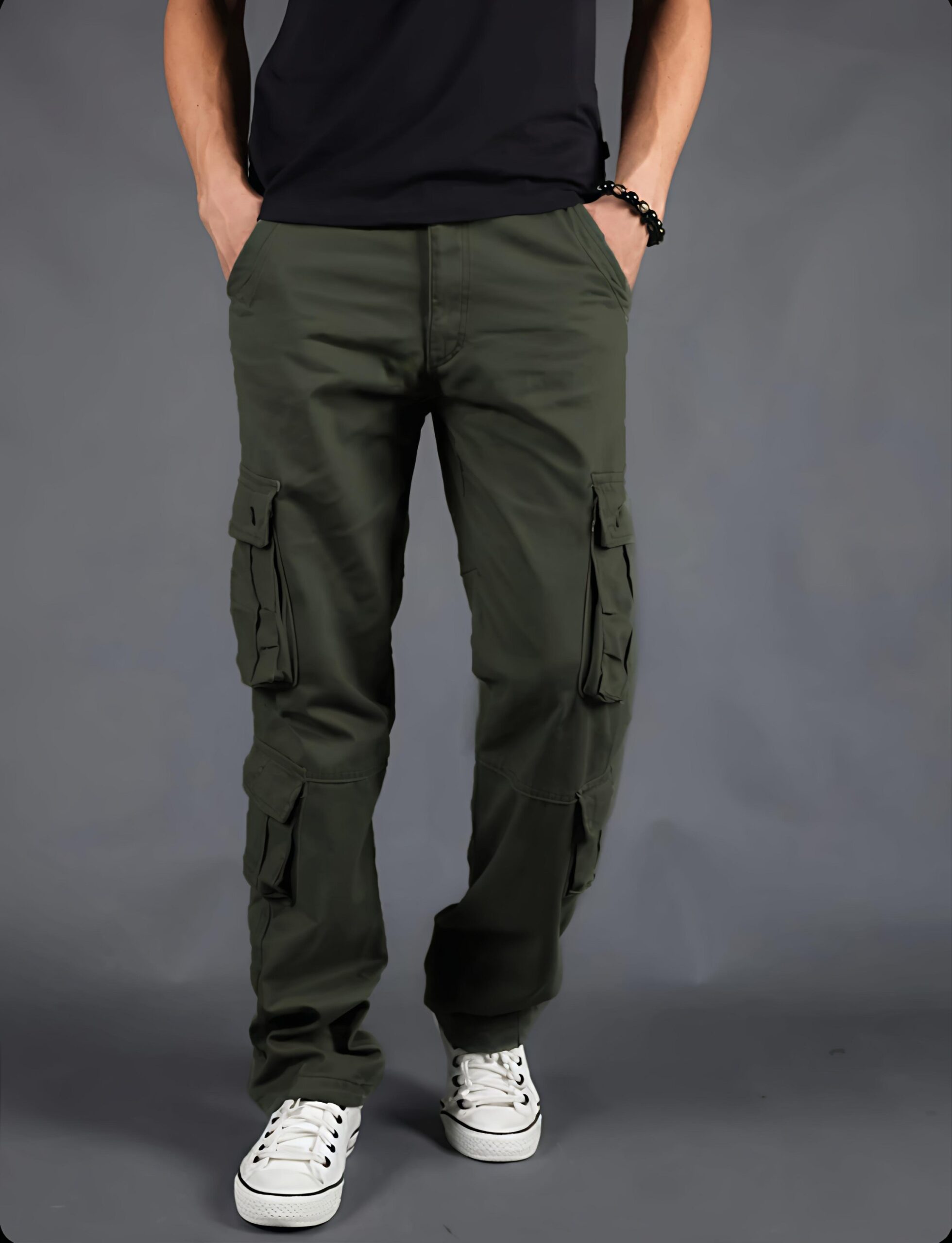 8 POCKET CARGO VINTAGE OLIVE 💚