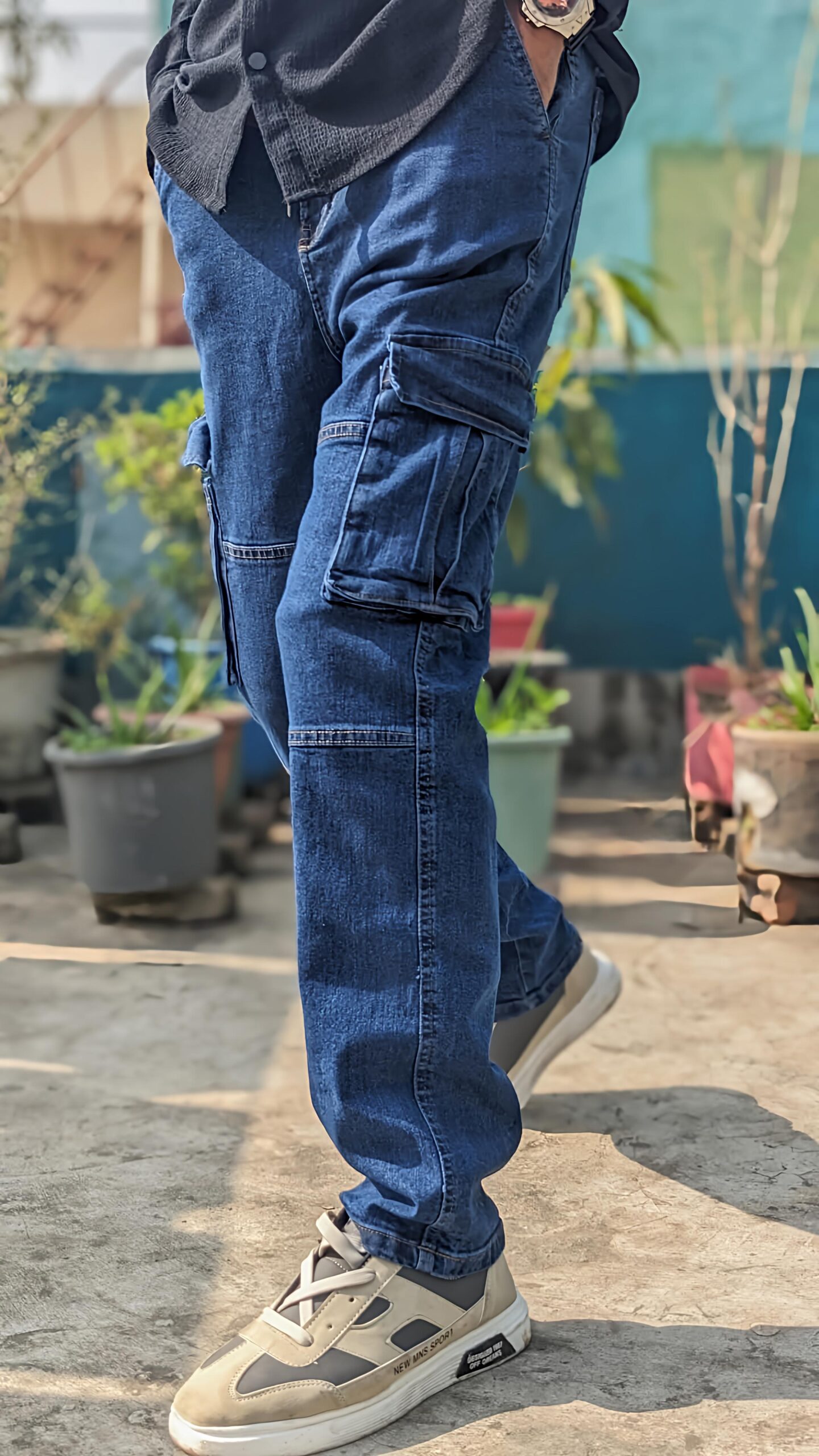 6 Pocket Denim Pant Deep Blue