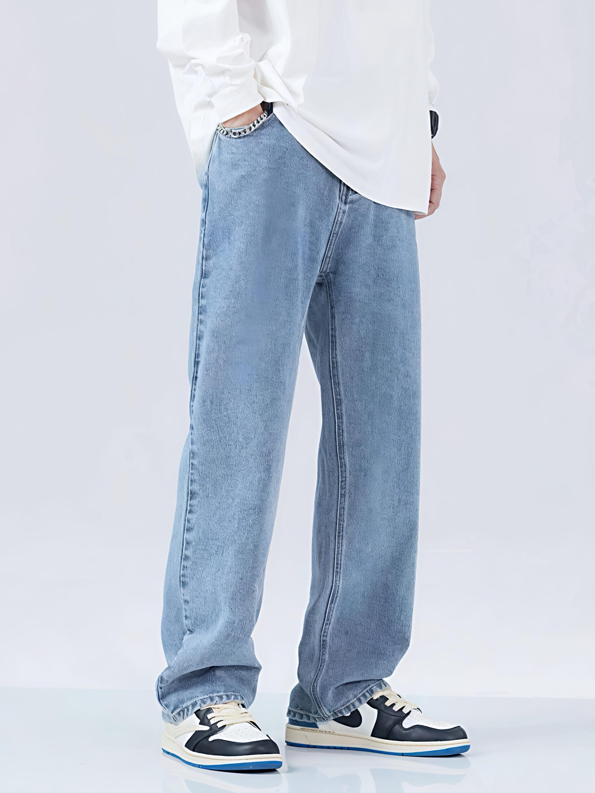 Vintage 4 Pocket Baggy Cut Denim ( URBAN LIGHT BLUE )
