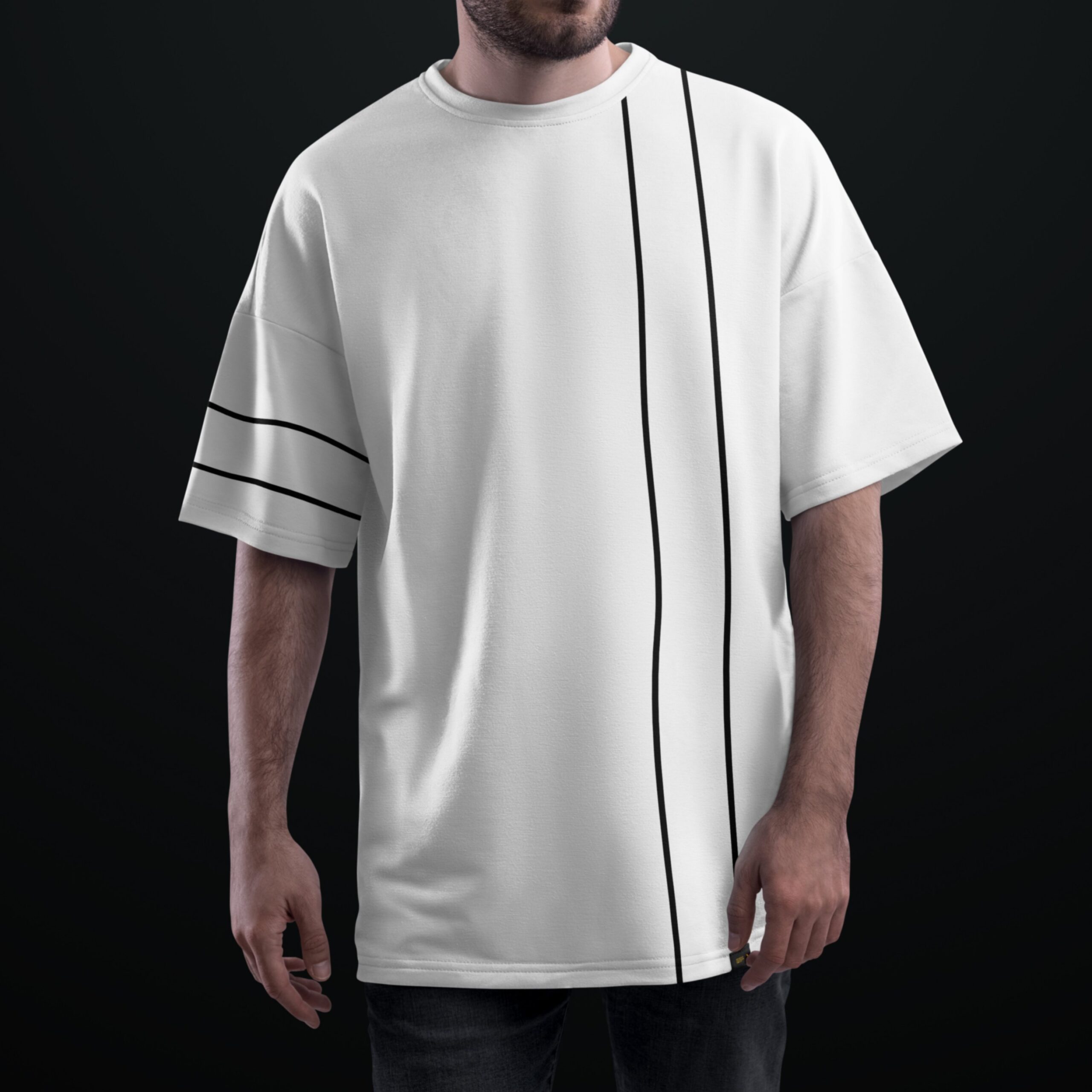 Oversized T-shirt ( WHITE )